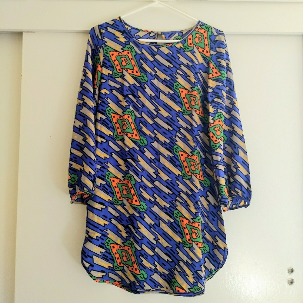 Amanda Uprichard long sleeve colorful light dress